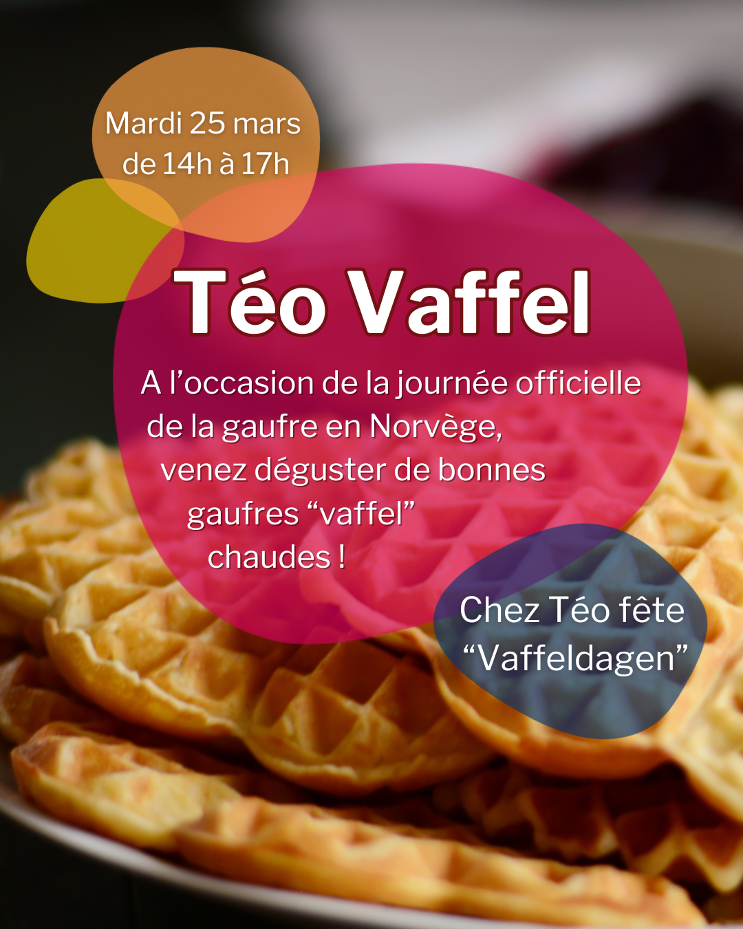 Vaffeldagen: journée nationale de la gaufre en Norvège et en Suède